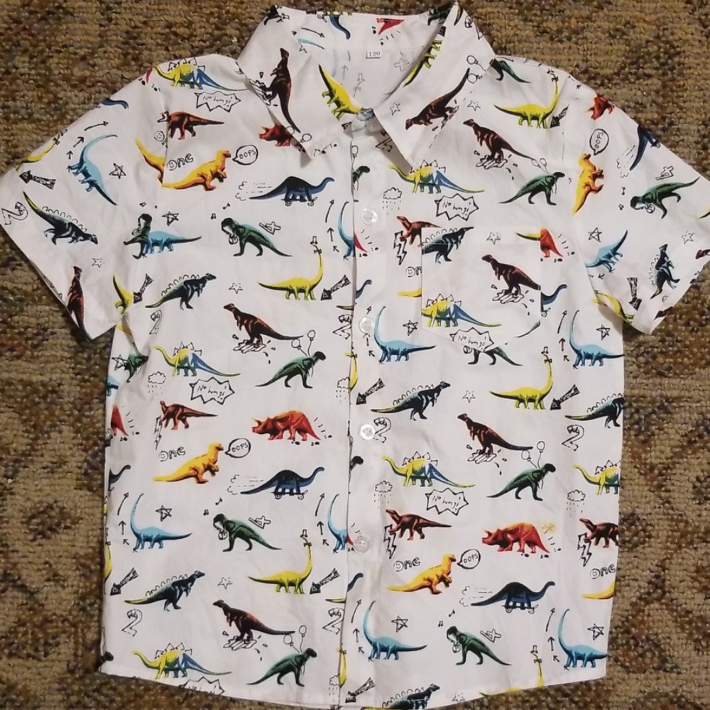 Dinosaur button down